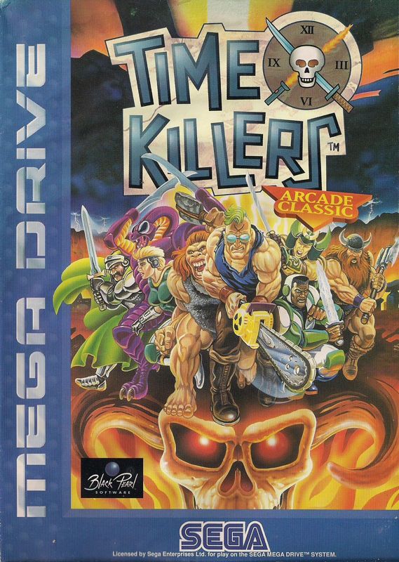 Time Killers box art for Sega Genesis